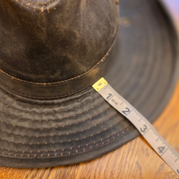 Dormant Pacific Co Indiana Jones Hat Dark Brown Med Retro Outback Safari 80s 90s - Picture 7 of 16